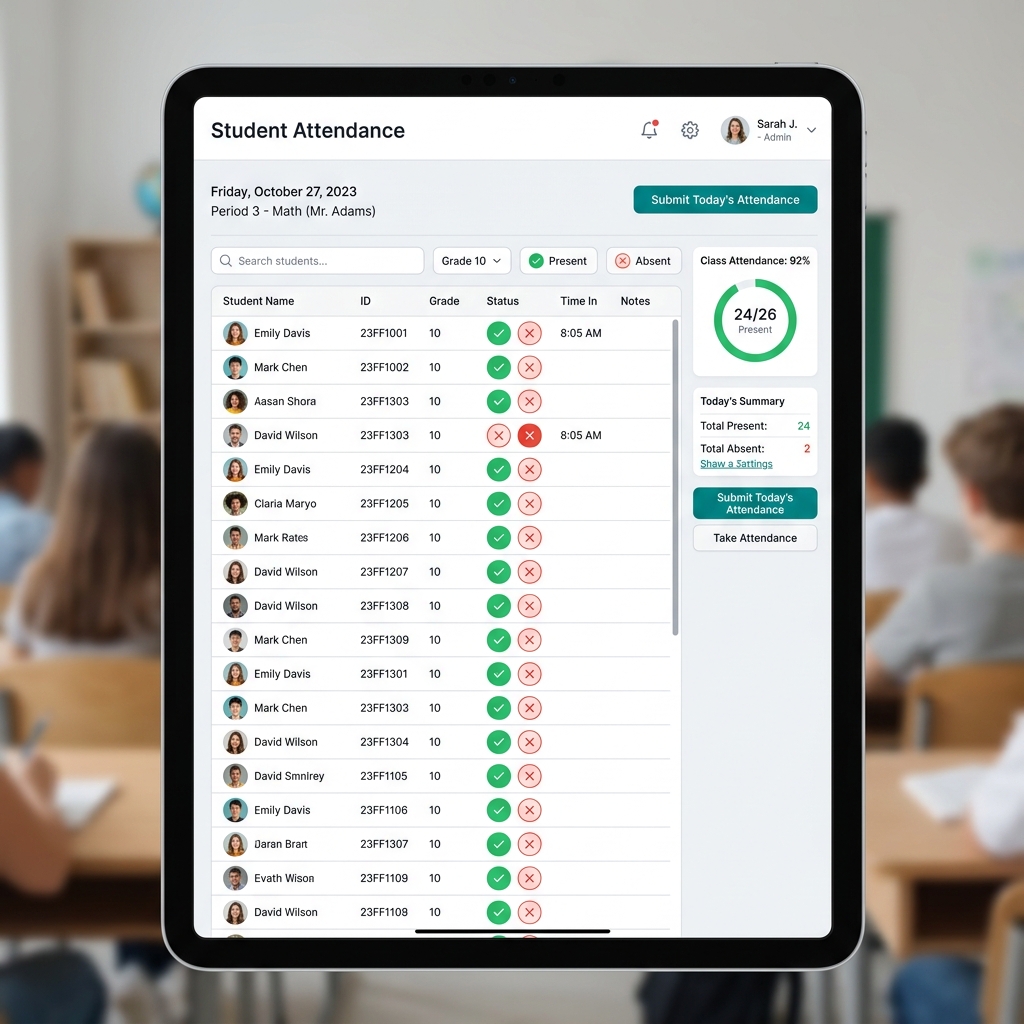 Tablet Attendance